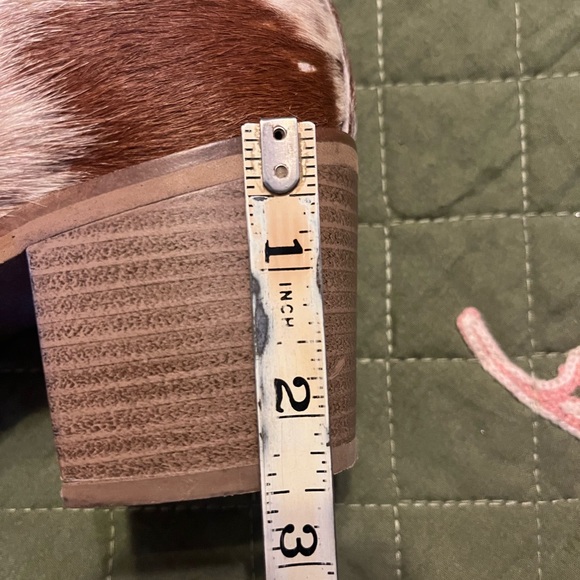 Myra Cowhide Ankle Boots - Brown & White Haircalf Booties size 10 - Picture 8 of 8